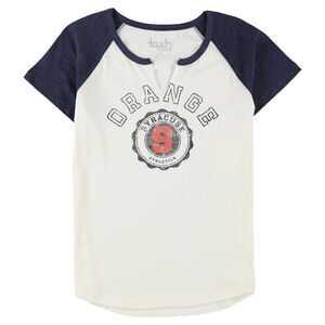 Touch Womens Off-Whiteacuse Orange Graphic T-Shirt, Off-White, M, DM